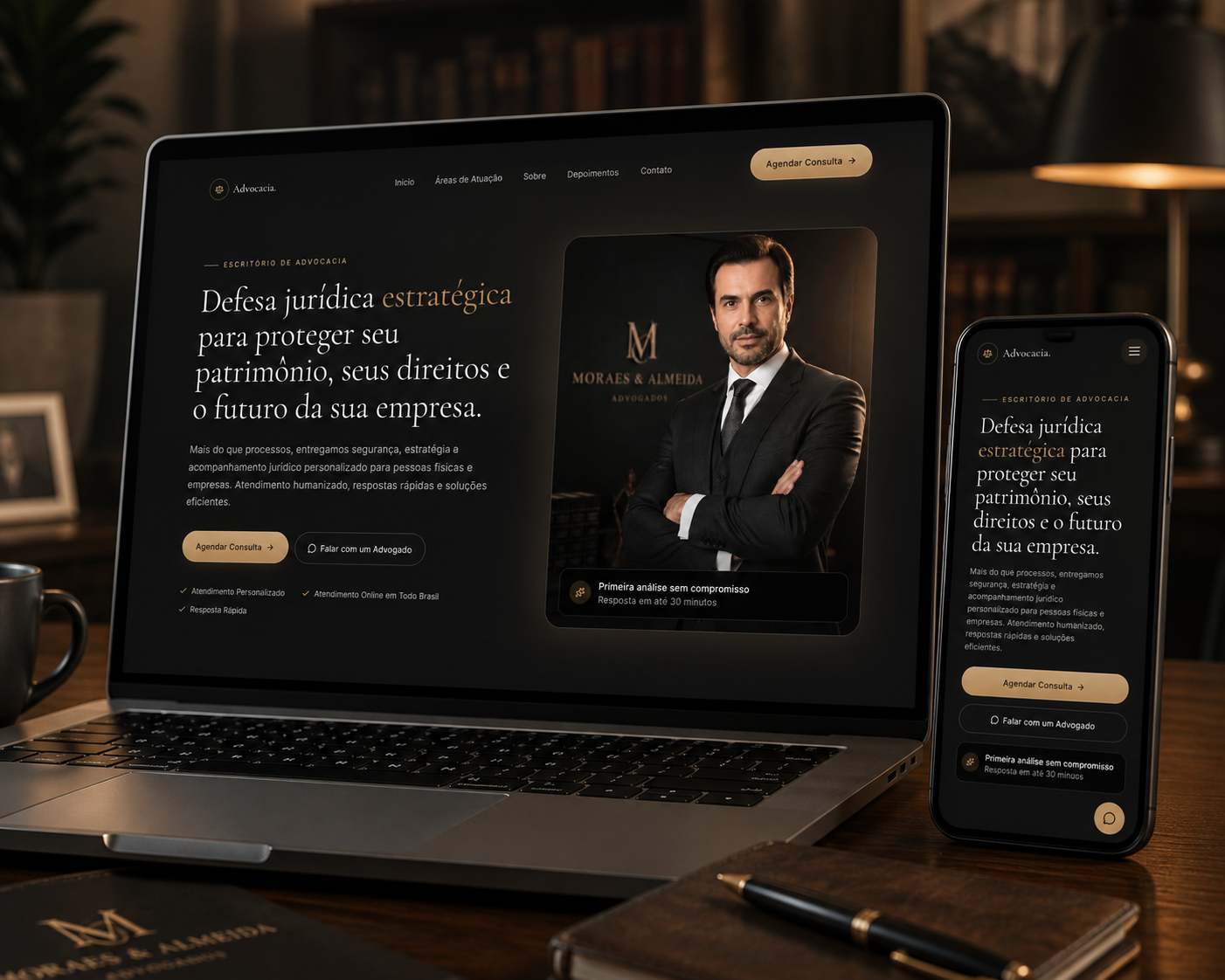Landing page Moraes & Almeida