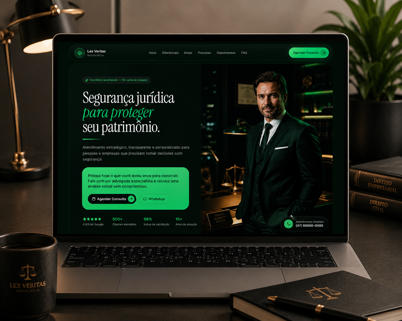 Landing page Lex Veritas Advocacia